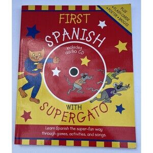 First Spanish with Supergato Book and CD - NEW